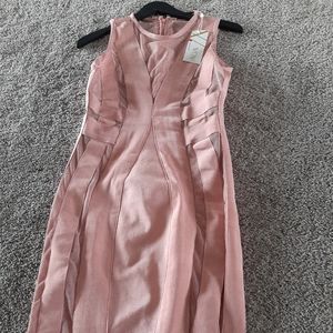 BNWT Wow couture sexy see through pink bandage dress sm